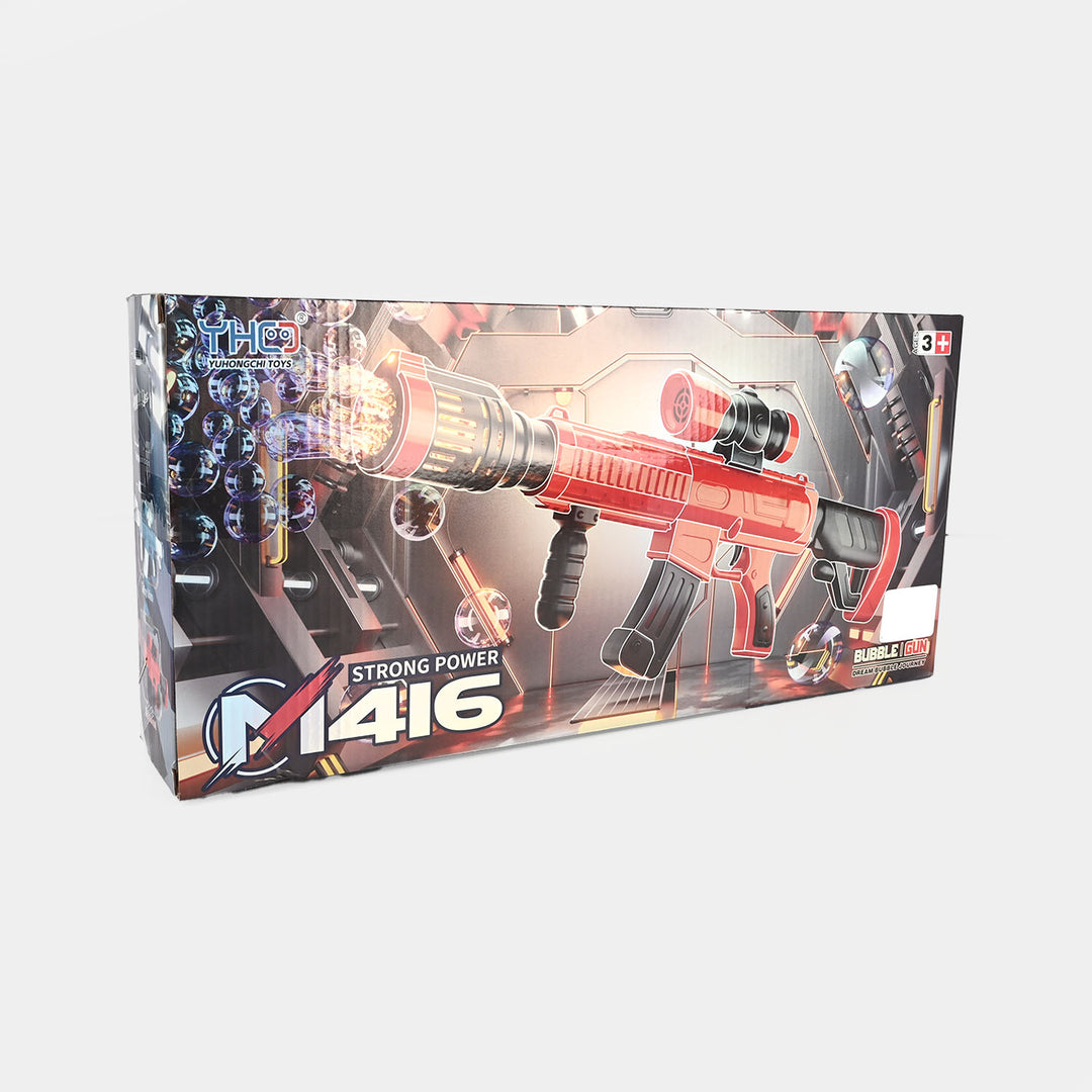 Strong Power M416 Bubble Blowing Blaster Toy for Kids