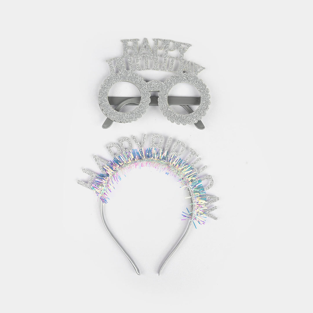 Birthday Party Accessory Set | Glasses & Hair Band