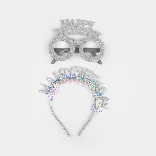 Birthday Party Accessory Set | Glasses & Hair Band