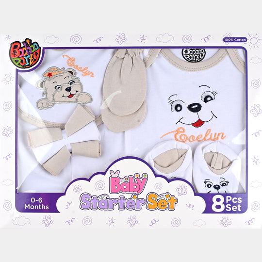 Infant Baby Starter Gift Set | 8Pcs | 0-6Months