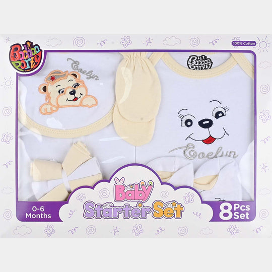 Infant Baby Starter Gift Set | 8Pcs | 0-6Months