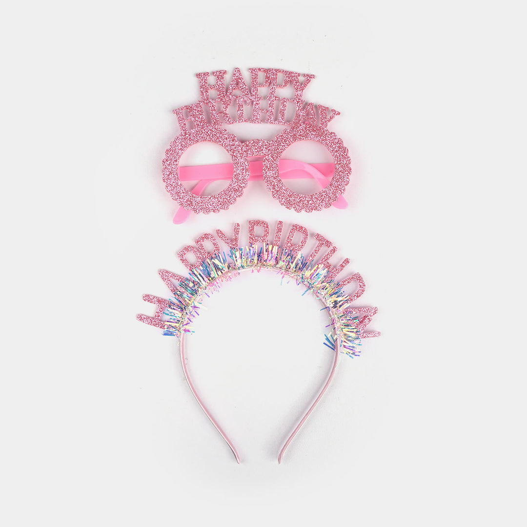 Birthday Party Accessory Set | Glasses & Hair Band