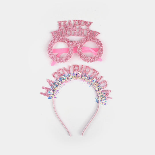 Birthday Party Accessory Set | Glasses & Hair Band