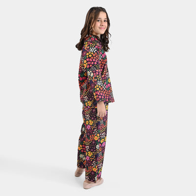 Girls Cotton Poplin Co-ord Set Floretta -Multi