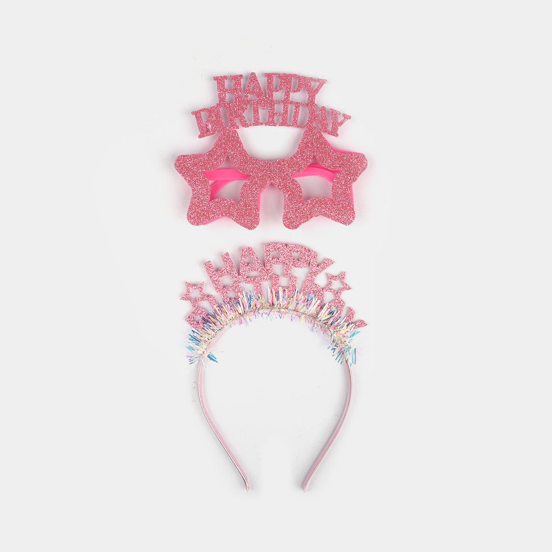 Birthday Party Accessory Set | Glasses & Hair Band