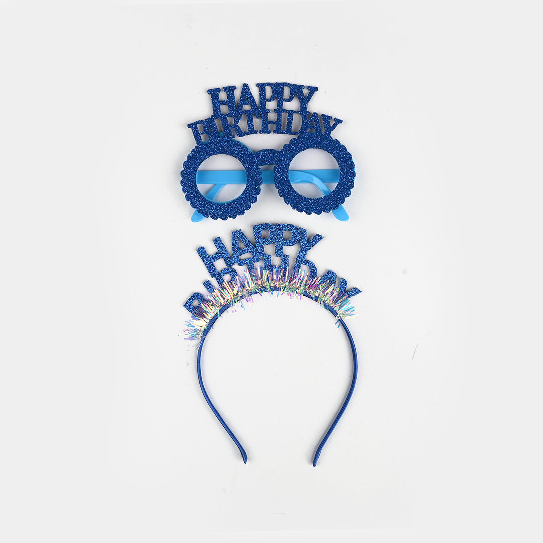 Birthday Party Accessory Set | Glasses & Hair Band