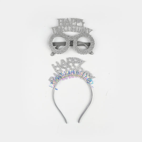 Birthday Party Accessory Set | Glasses & Hair Band