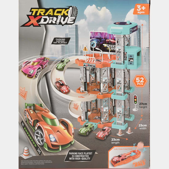 Track X-Drive Parking Garage Toy Playset