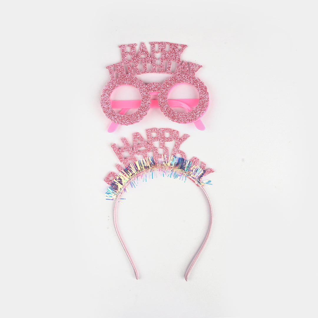 Birthday Party Accessory Set | Glasses & Hair Band