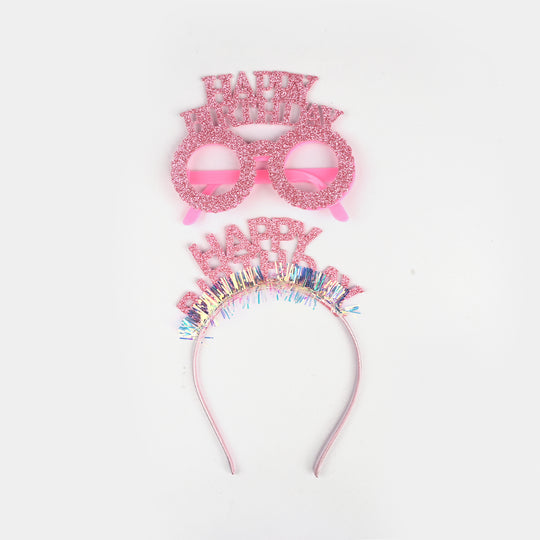 Birthday Party Accessory Set | Glasses & Hair Band