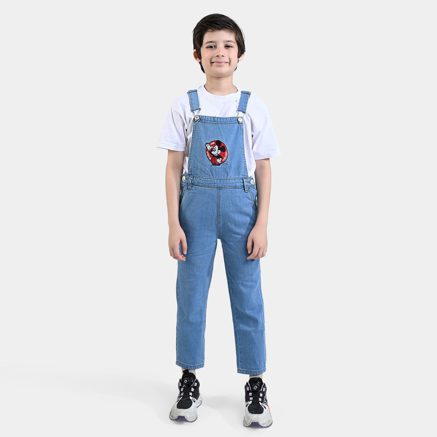 Boys Denim rigid Dungaree-Ice Blue