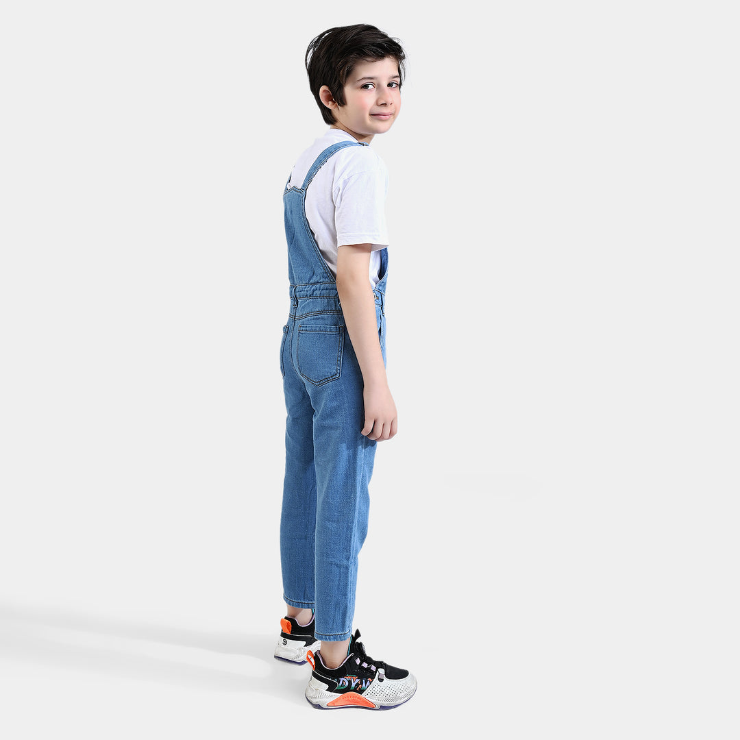 Boys Denim rigid Dungaree-Ice Blue