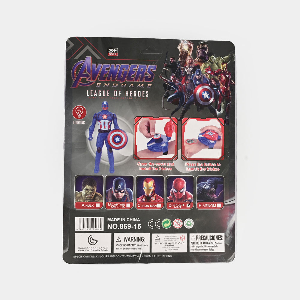Hero Action Figure Playset with Launcher