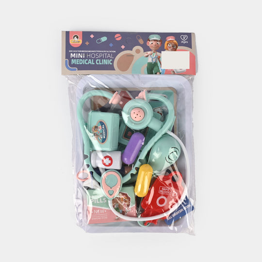 Mini Hospital Medical Clinic Pretend Play Set