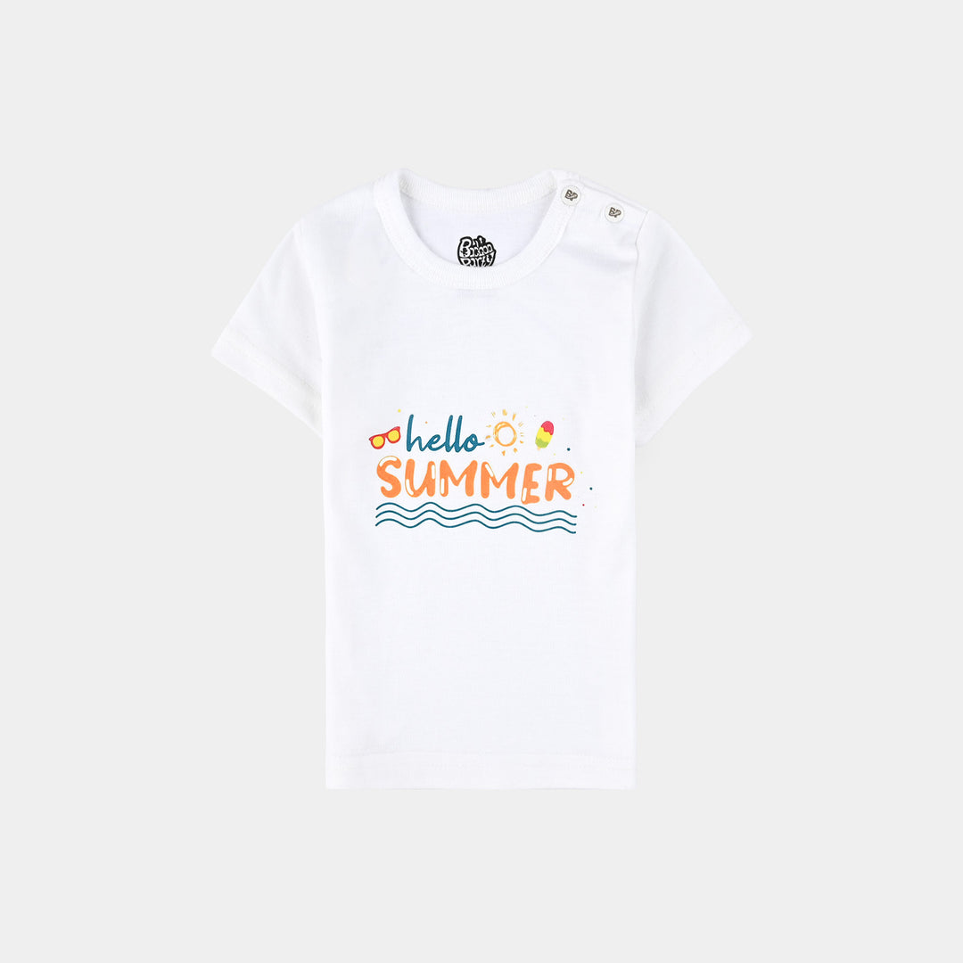 Pack Of 3 Infant Unisex Cotton Short Sleeves T-Shirt Set