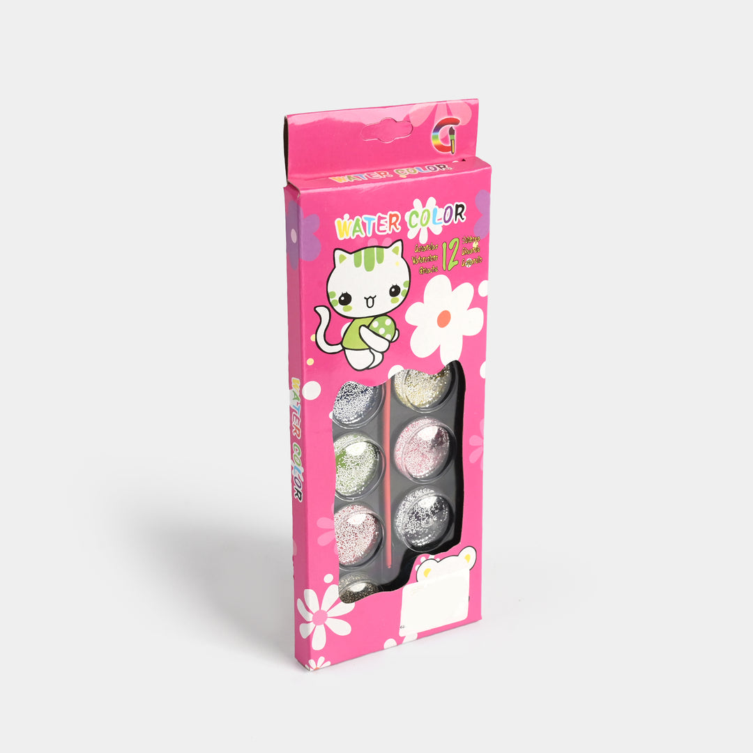 Glitter Water Color Paint Set