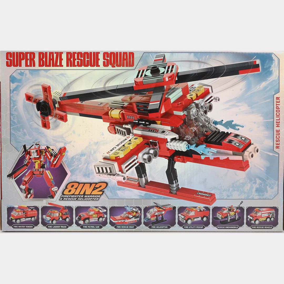 8-in-2 Building Block Set for Kids