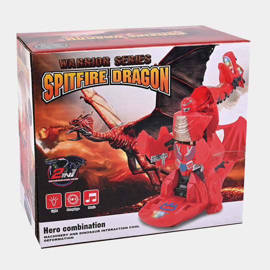 2 in 1 Dragon Robot With Light & Sound