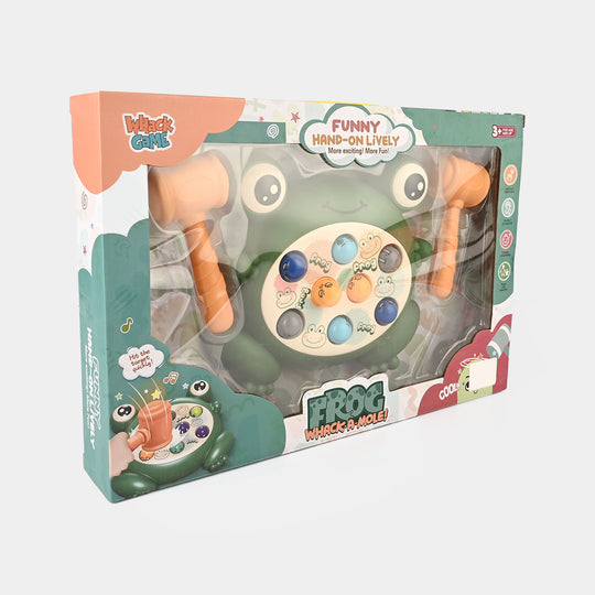 Electric Frog Whack-A-Mole Interactive Game for Kids