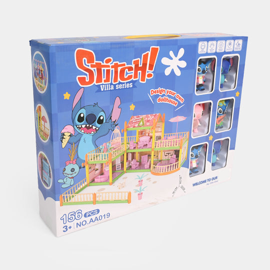 Kids Villa Dollhouse Play Set (156 Pieces)