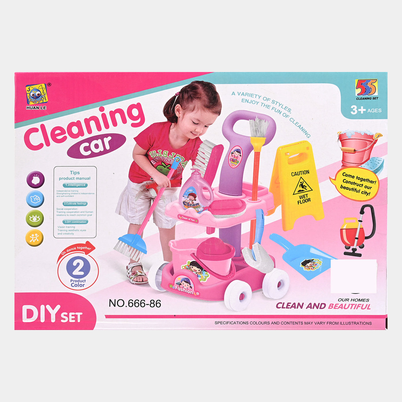 Cleaning Car Trolley Set For Kids