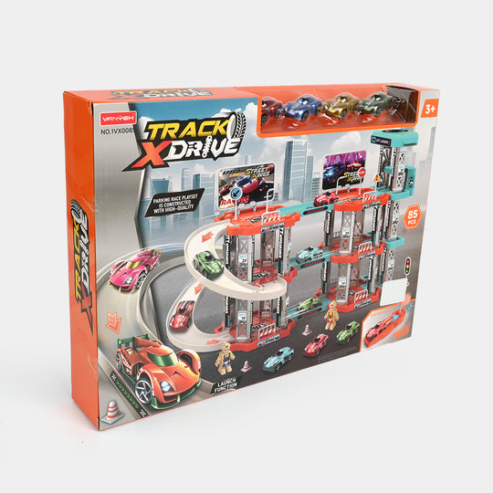 Track X-Drive Parking Garage Toy Playset