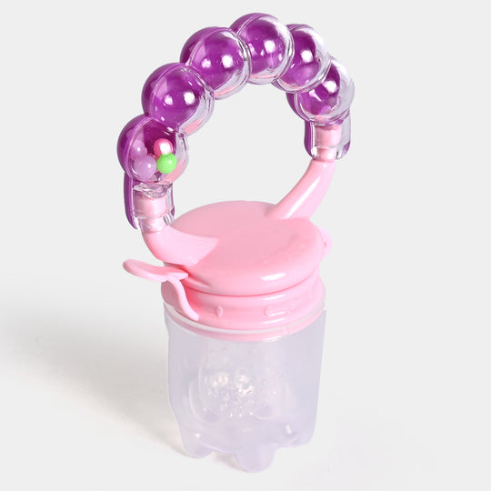 Minitree Food Soother Rattle | Pink