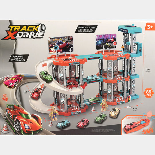Track X-Drive Parking Garage Toy Playset