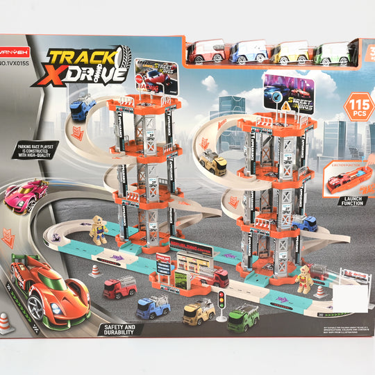 Track X-Drive Parking Garage Toy Playset