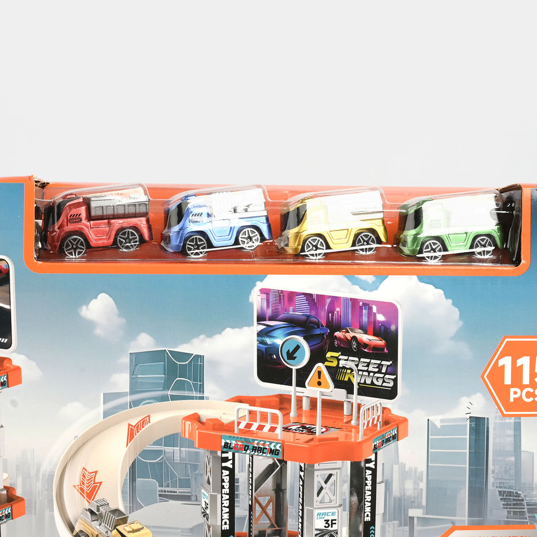 Track X-Drive Parking Garage Toy Playset