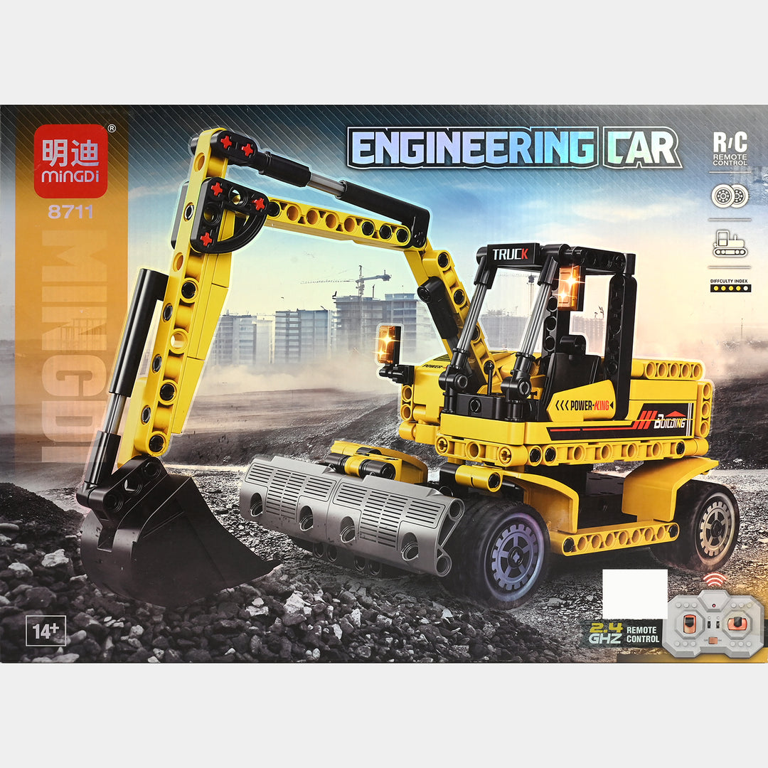 R/C Engineering Excavator Building Blocks 8711