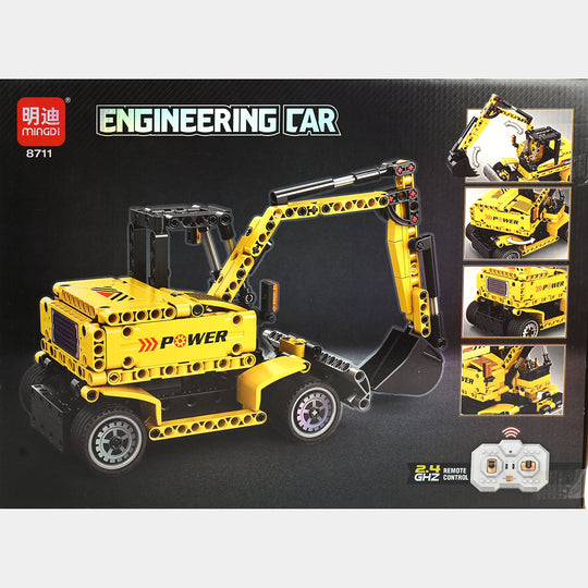 R/C Engineering Excavator Building Blocks 8711