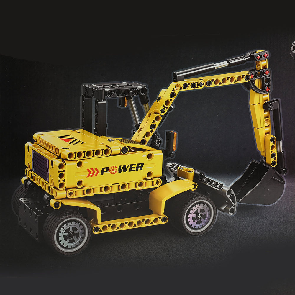 R/C Engineering Excavator Building Blocks 8711