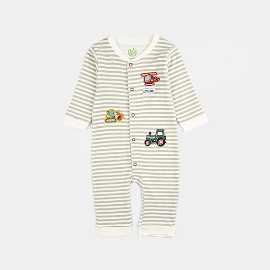 Infant Boys Cotton Interlock Romper CARS-Snow.White