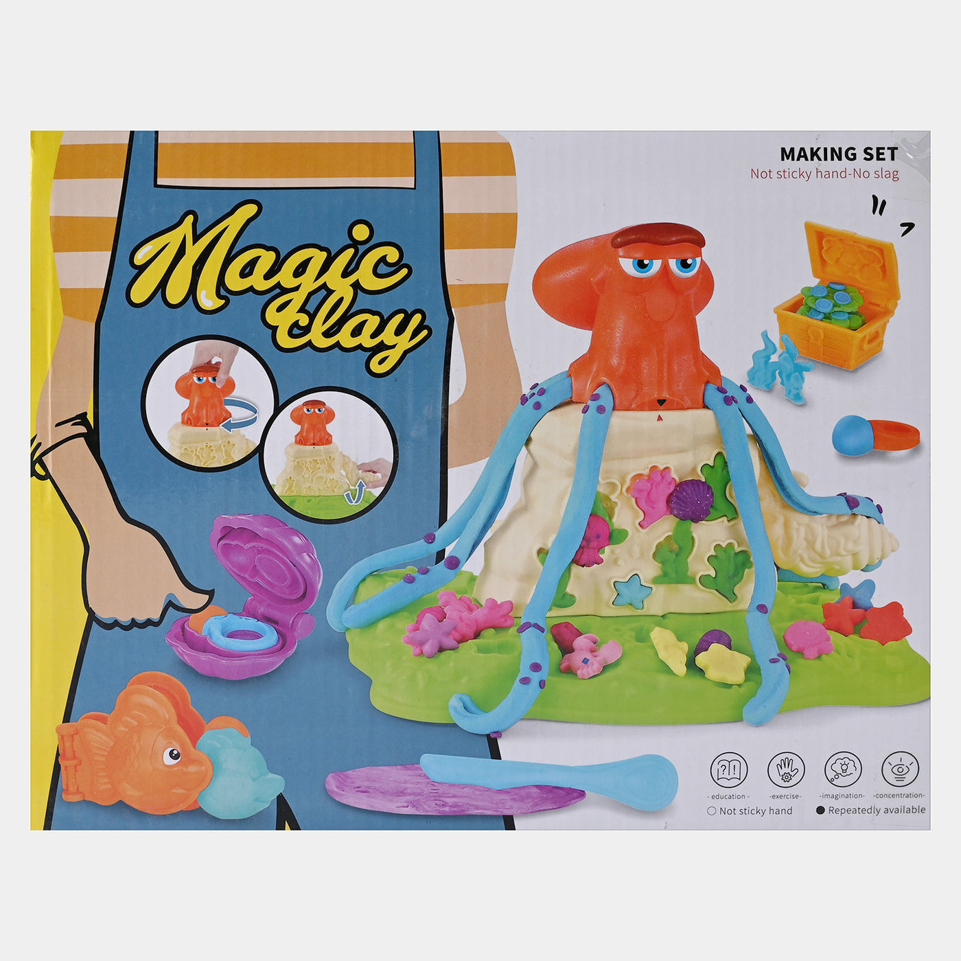 Color Dough Magic Clay Play Set For Kids