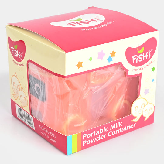 Fish Style Milk Powder Container Box Orange
