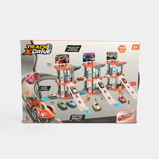 Track X-Drive Parking Garage Toy Playset