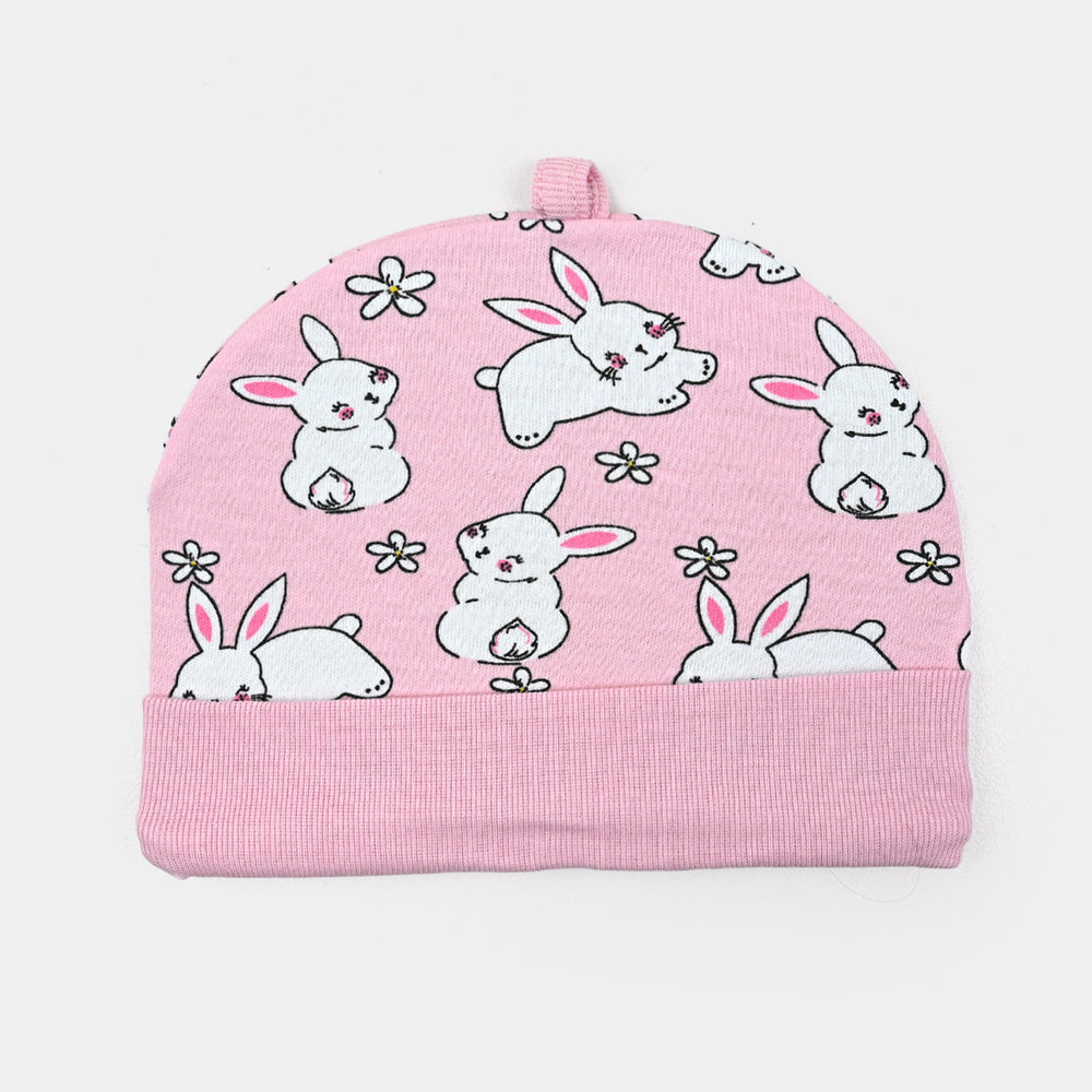 Infant Cotton Interlock Caps Set Bunny