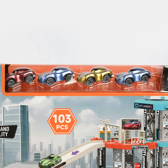 Track X-Drive Parking Garage Toy Playset
