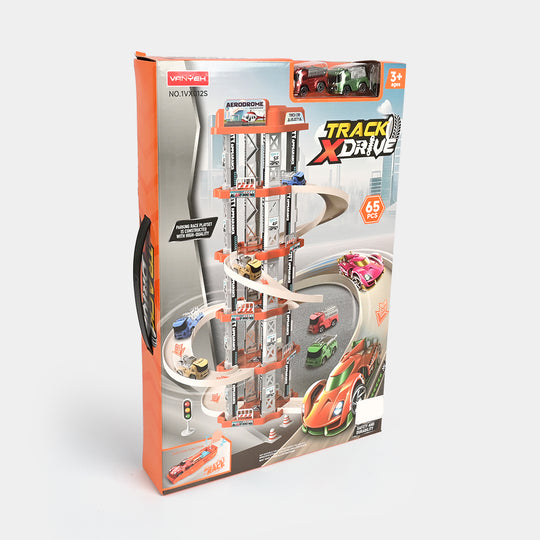 Track X-Drive Parking Garage Toy Playset