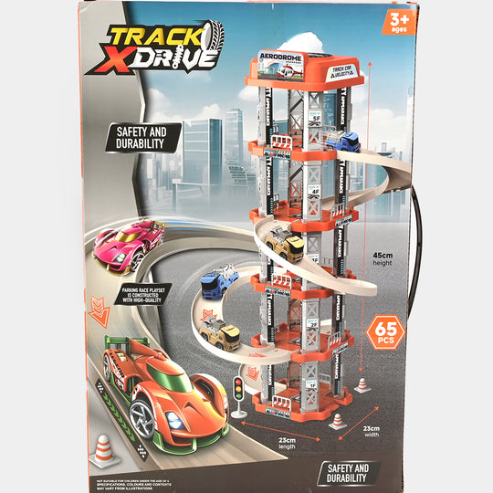 Track X-Drive Parking Garage Toy Playset