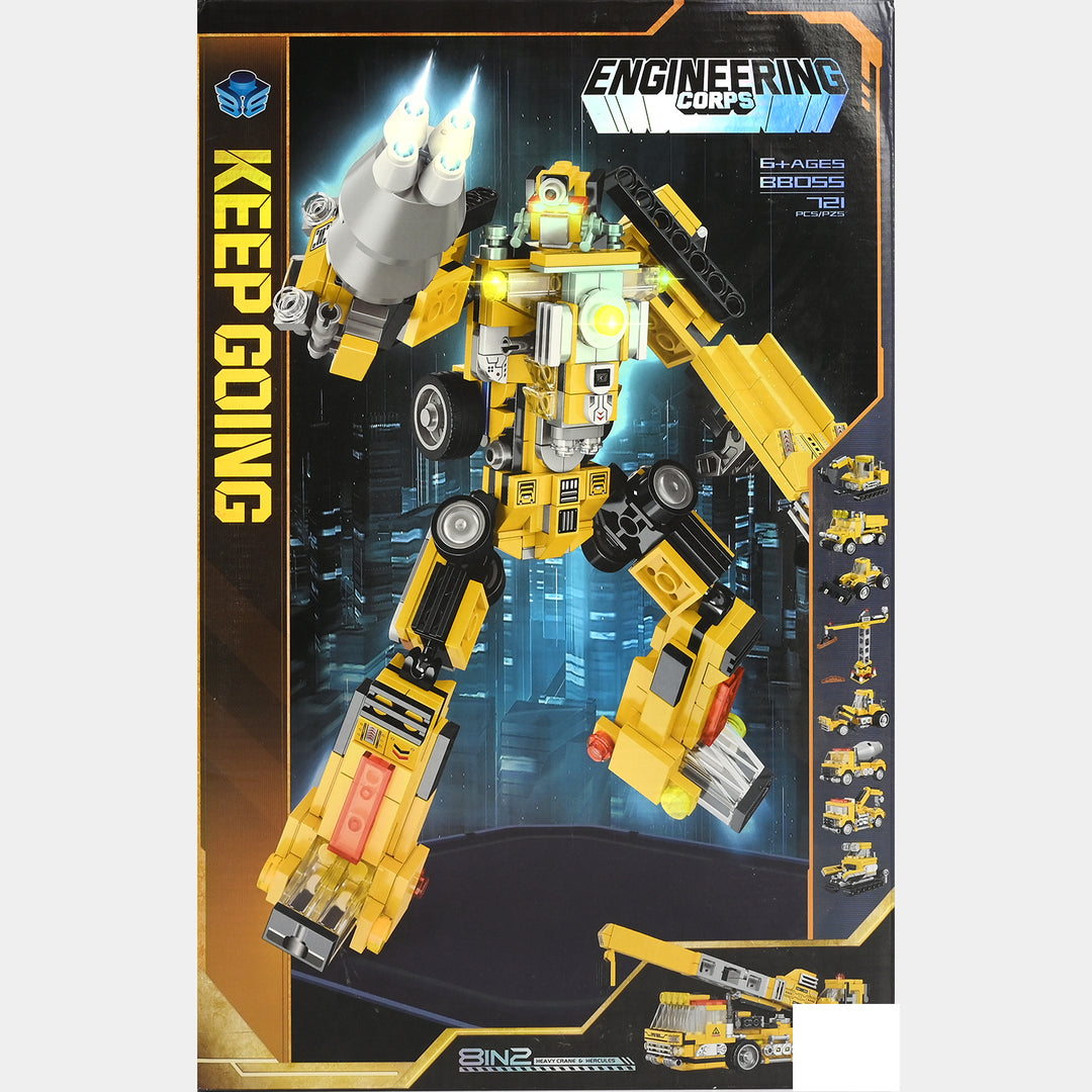 Engineering Corps 8-in-2 Building Block Set | 721PCs