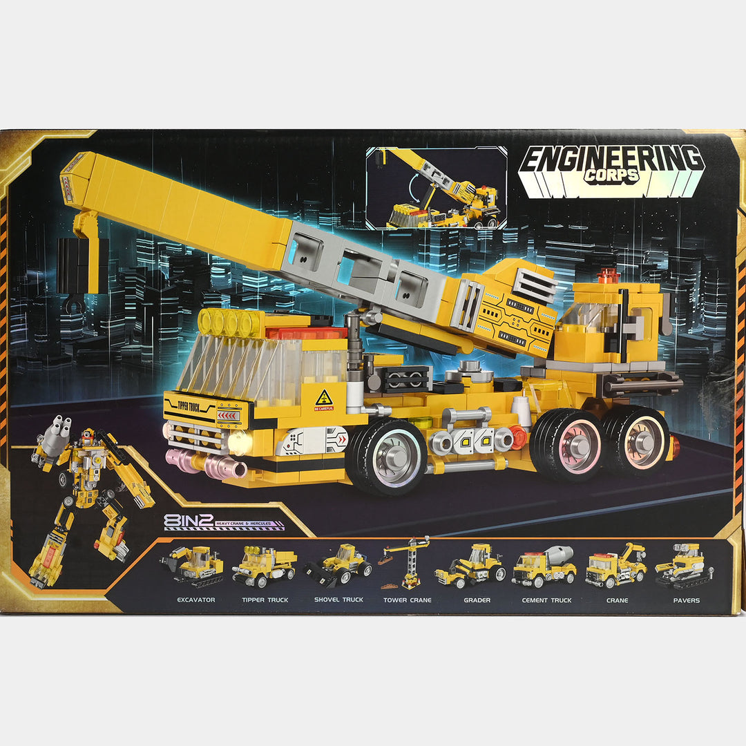Engineering Corps 8-in-2 Building Block Set | 721PCs