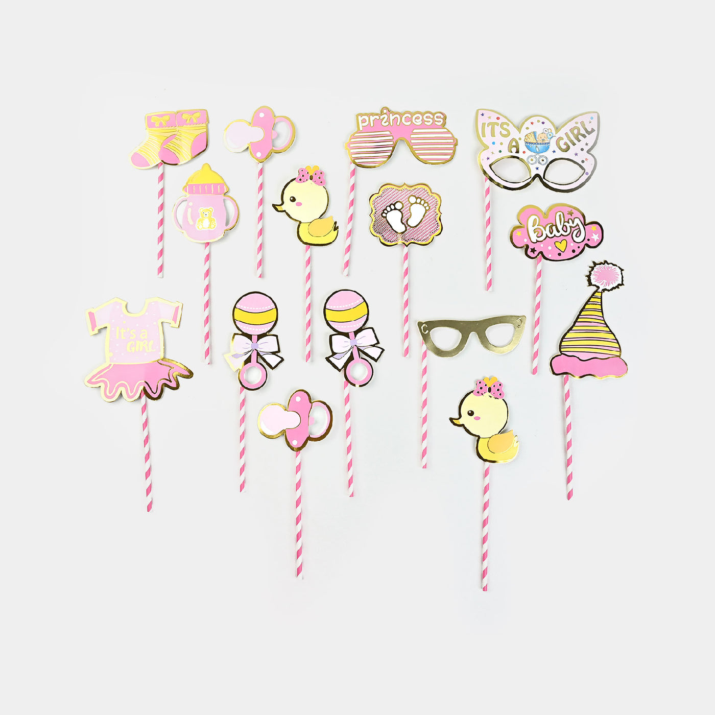 Happy Birthday Photo Props 15Pcs