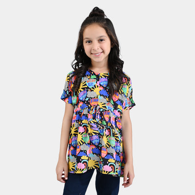 Girls Viscose Casual Top Sunshine-Multi