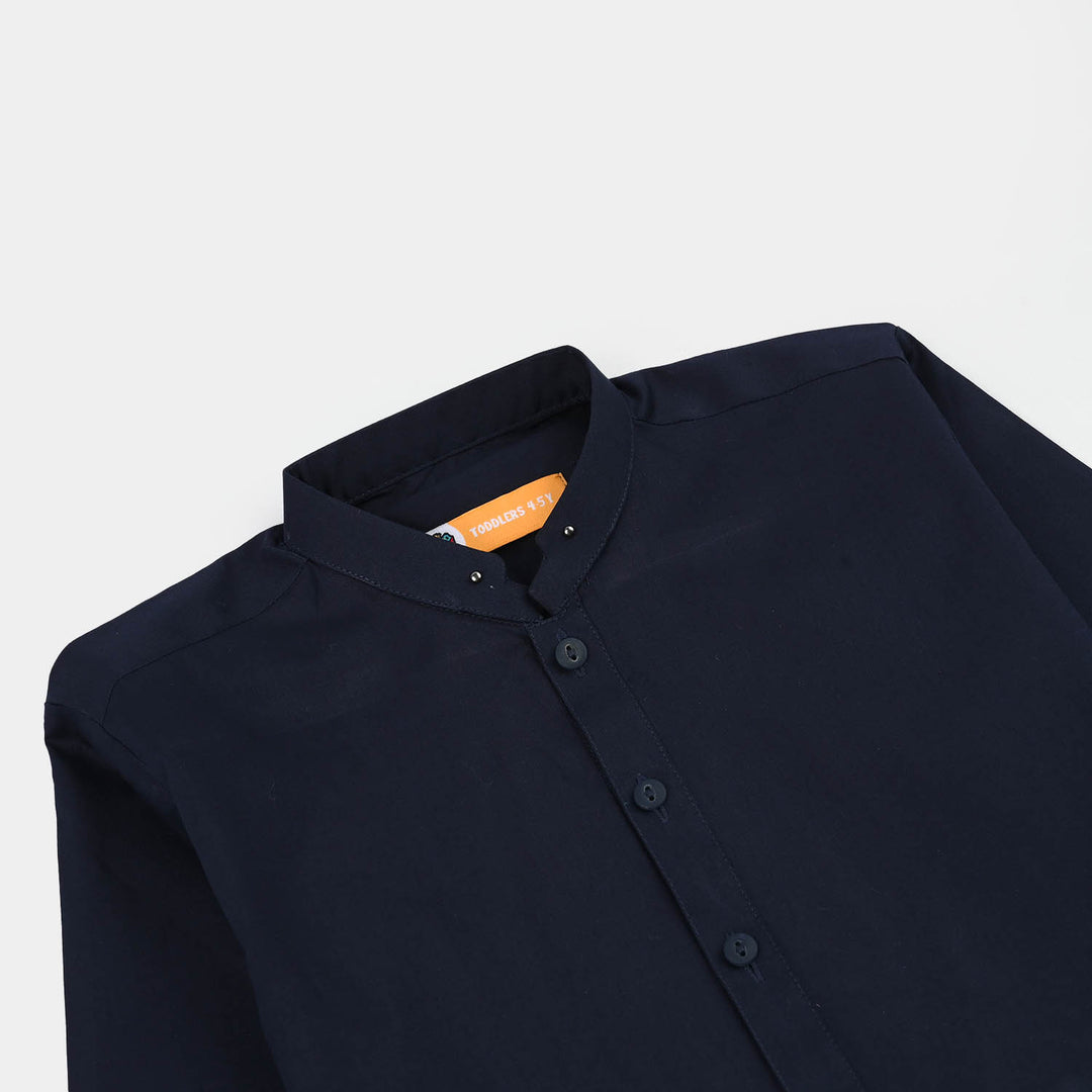 Boys Poly Viscose 2Piece Suit (Blended Blue)