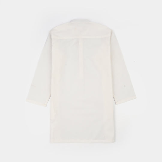 Boys Poly Viscose 2Piece Suit (Bright White)