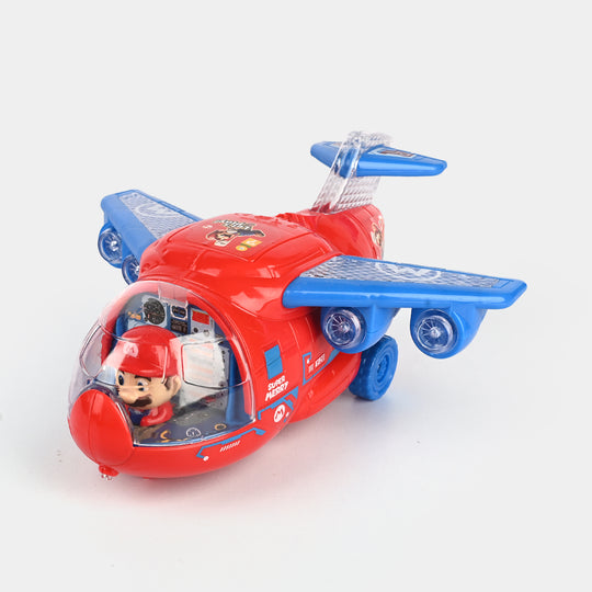 Electric Super Merry Airplane with Lights & Sound