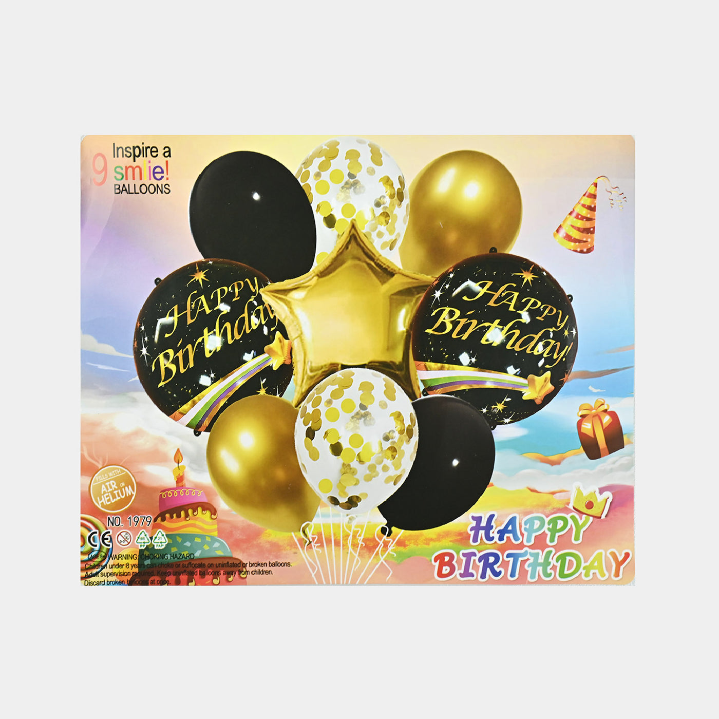 FOIL MIX BALLOON BIRTHDAY PARTY DECORATION