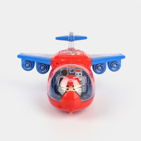 Electric Super Merry Airplane with Lights & Sound